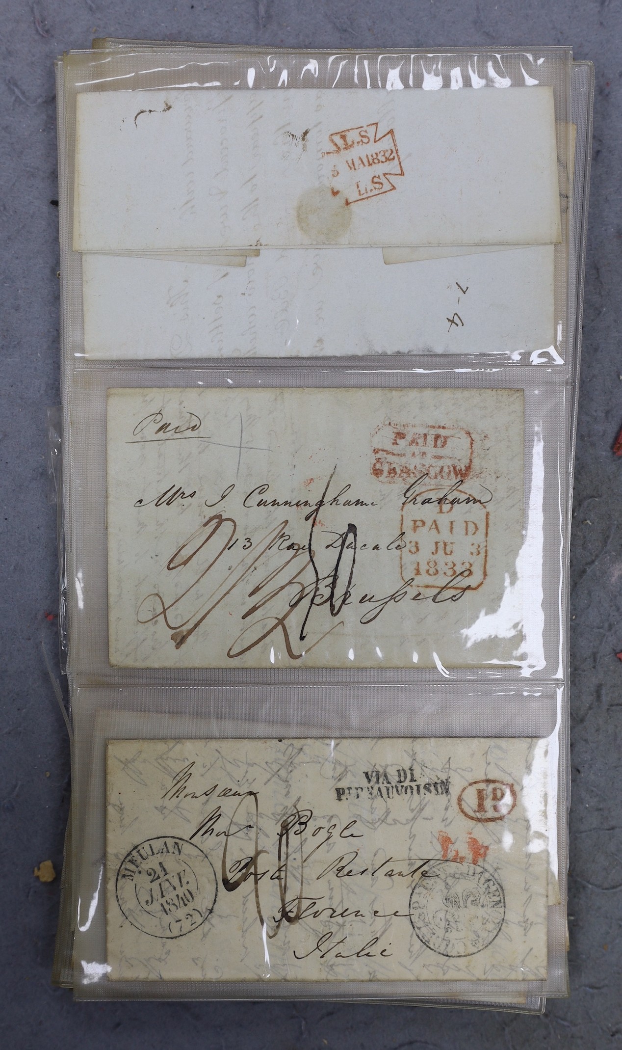 A collection of Postal Covers from 1830-1860